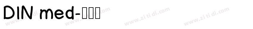 DIN med字体转换